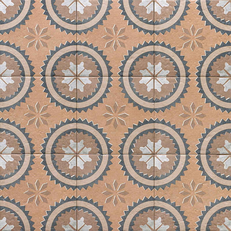 Rajola hidràulica decorativa MZ Terra