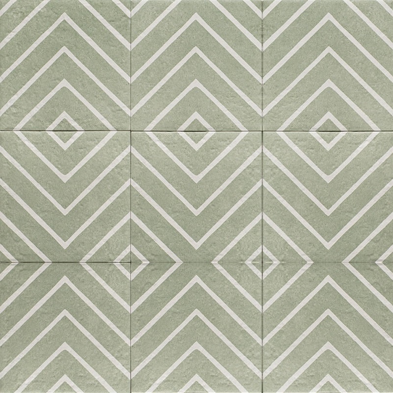 Rajola hidràulica decorativa MZ Green One