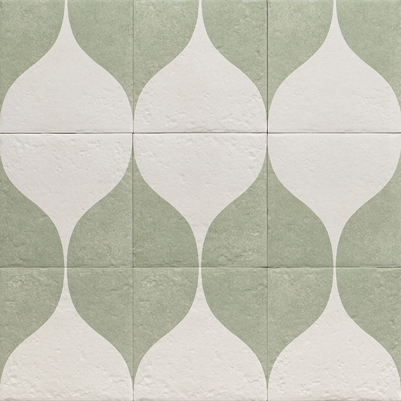 Rajola hidràulica decorativa MZ Green Two