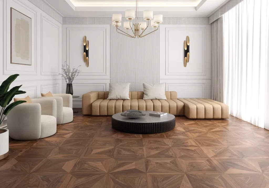 Gres porcel·lànic amb imitació fusta de la sèrie Hermitage