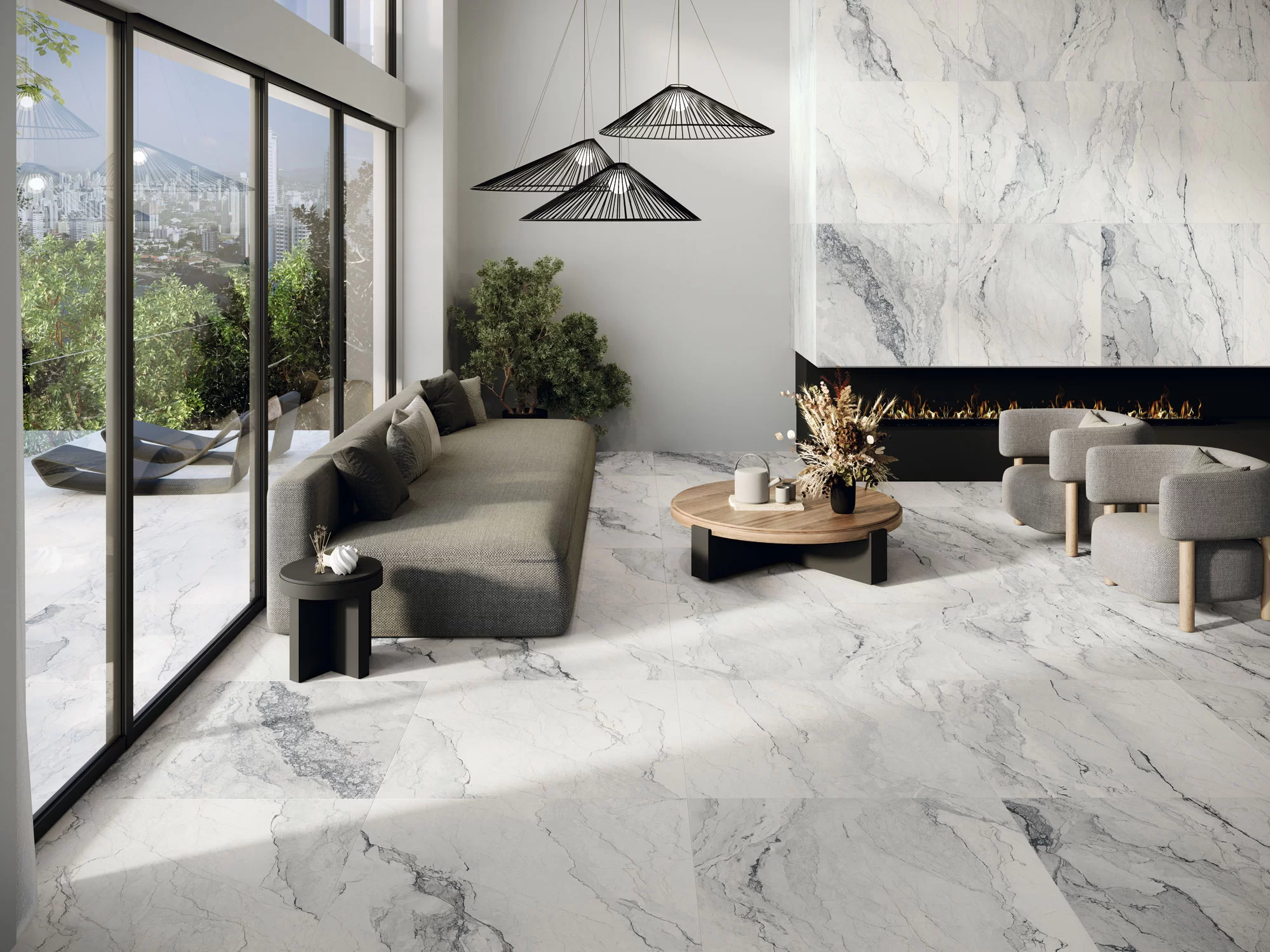 porcellànic imitació de marbre per a paviments i revestiments