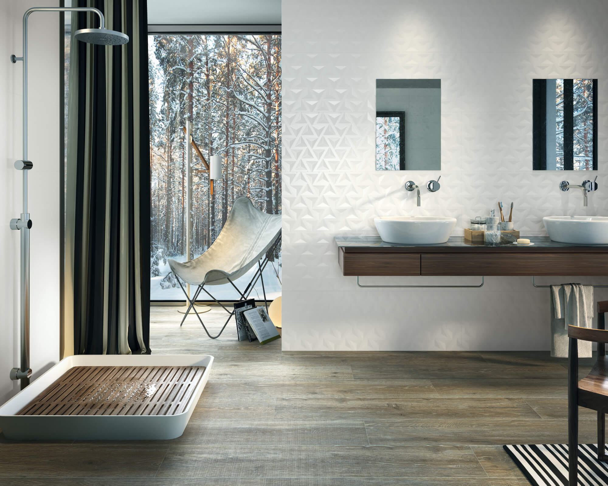Série Porcelanite ARTIC blanc lisse