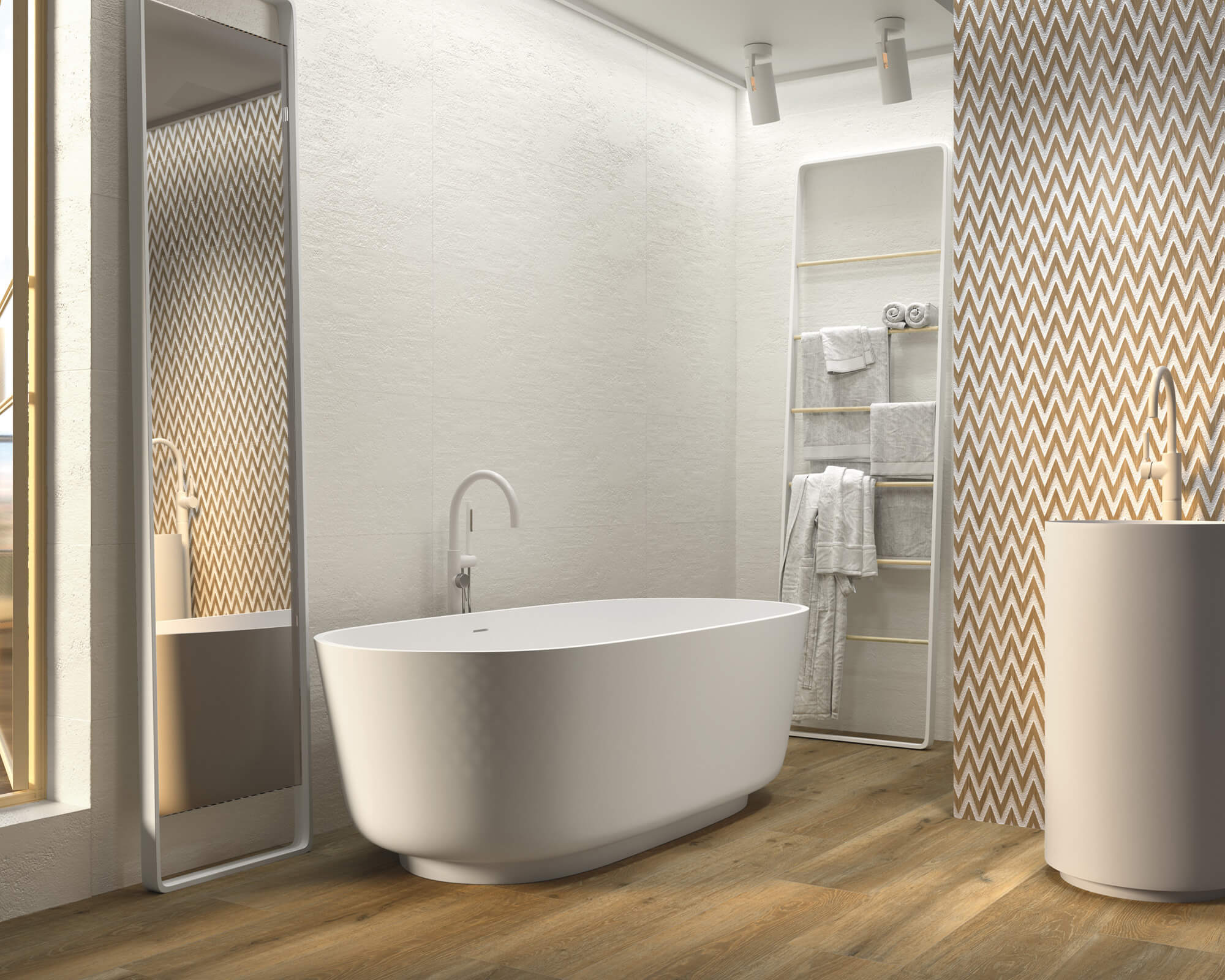 Série Porcelanite MAYEN blanc mat
